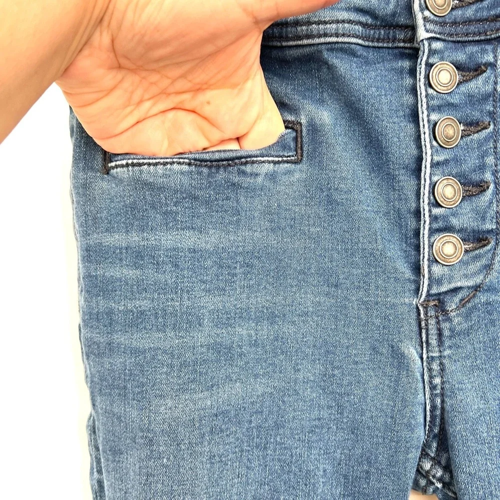 Free People mid rise flare jeans straight‎ stretch bell bottom boho retro 29